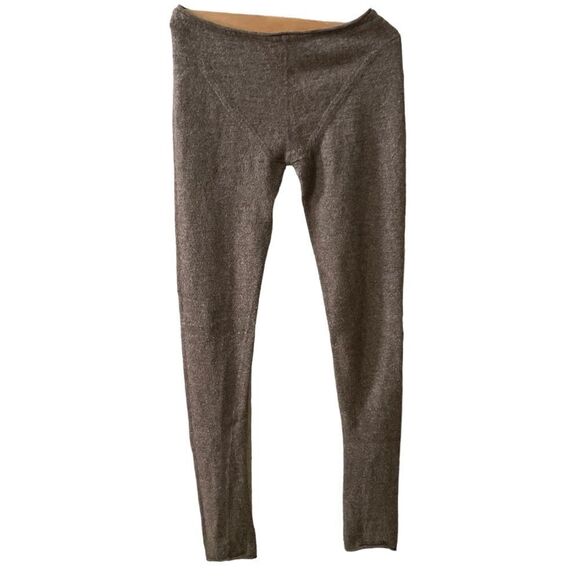Acne Studios Brown Jong Alpaca Leggings - Size Medium / M - Picture 1 of 9